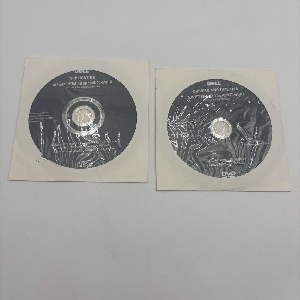 Dell Inspiron 1440 1545 1750 Drivers Utilities CyberLink PowerDVD OEM Disc Lot